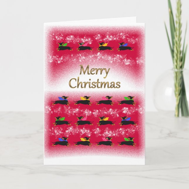 Navidad de Dachshund  (Anverso)
