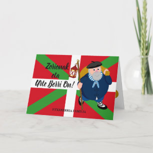 Navidad de encargo que saluda, Olentzero +
