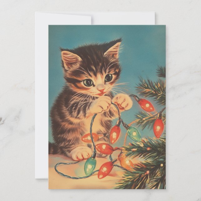 Navidad de época de gatos (Anverso)
