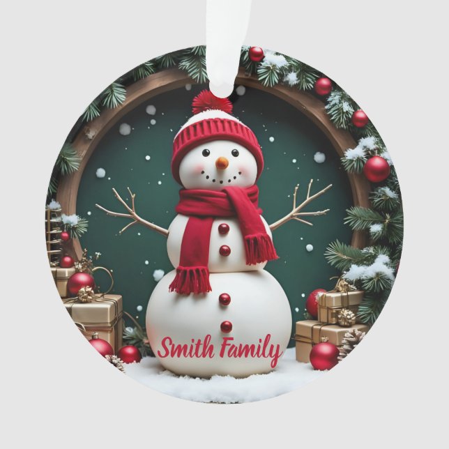 Navidad de época - Ornamento acrílico (Anverso)