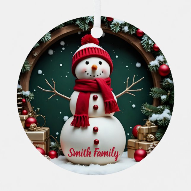 Navidad de época - Ornamento Metalizado del Círcul (Anverso)