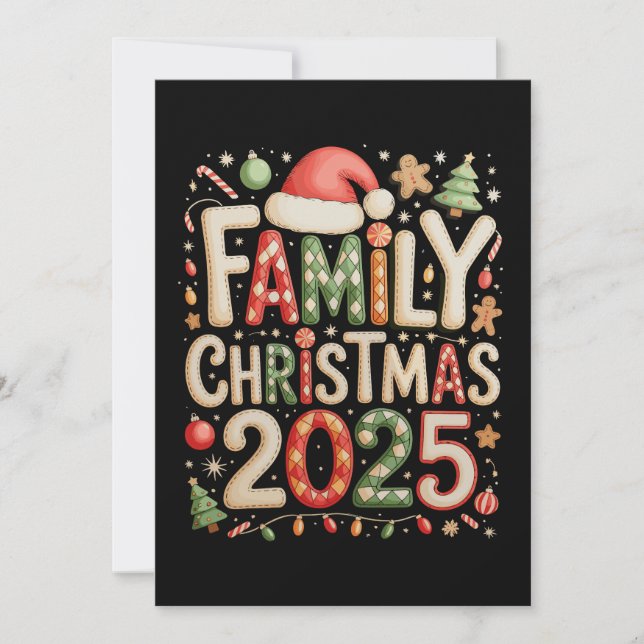 Navidad de familia patchwork 2025 vacaciones de Na (Anverso)