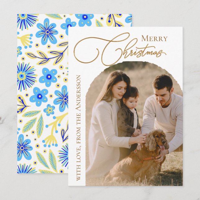 Navidad de Foto Moderna (Anverso / Reverso)