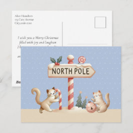 Navidad de Gatitos Adorables Polo Norte