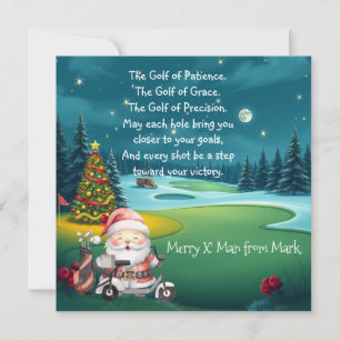 Navidad de golf con la bendición de Santa Claus Fi
