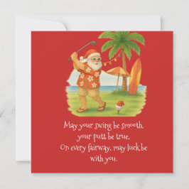 Navidad de golf con pelota de golf y tee con cinta