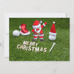 Navidad de golf Vacaciones y bola de golf Santa C