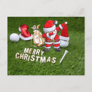 Navidad de golf y bola de golf Santa Claus 