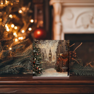 Navidad de invierno en el Londres victoriano