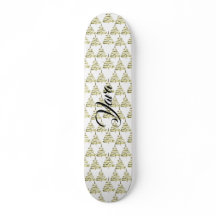navidad de invierno vibes personalizar Skateboard
