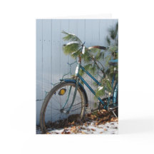 Navidad de la bicicleta del invierno