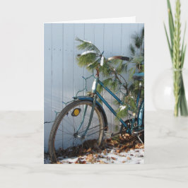 Navidad de la bicicleta del invierno