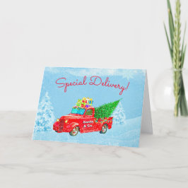 Navidad de la camioneta pickup de Santa de la