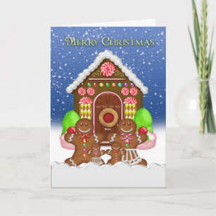 Navidad de la casa de pan de jengibre y de la