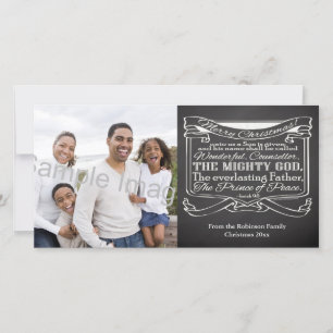 Navidad de la escritura de la pizarra