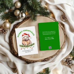 Navidad de la familia de wombats australianos en a