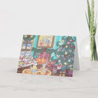 navidad de la familia del westie