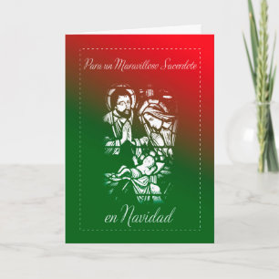Navidad de la natividad para el sacerdote, español