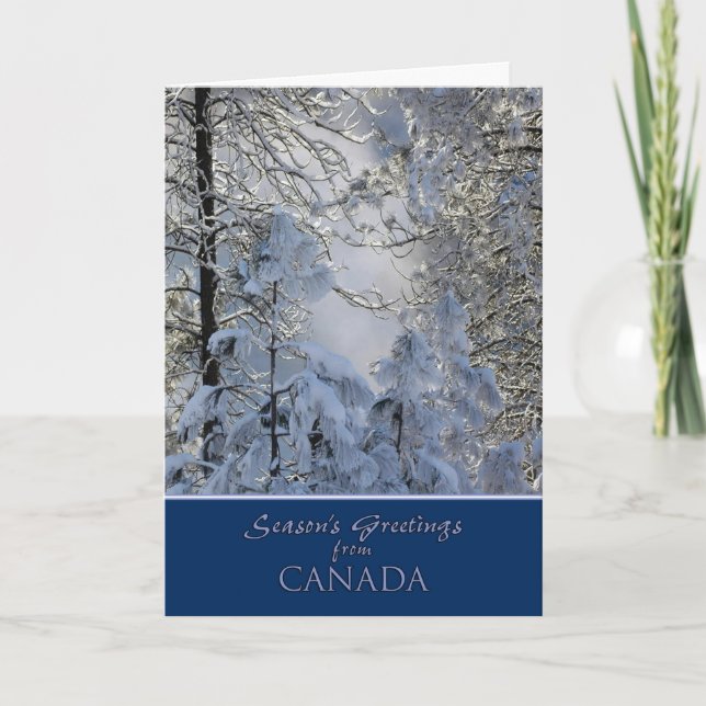 Navidad de la tarjeta de Canadá (Anverso)