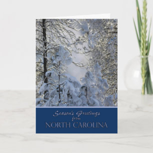 Navidad de la tarjeta de Carolina del Norte