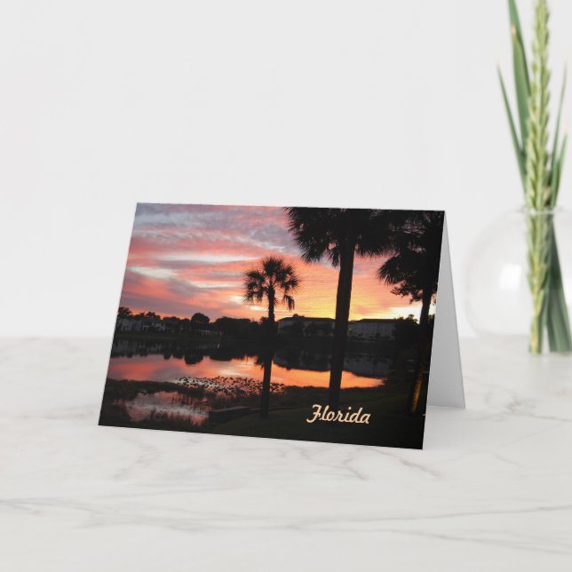 Navidad de la tarjeta de la Florida (Anverso)