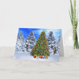 Navidad de los ciervos del vintage