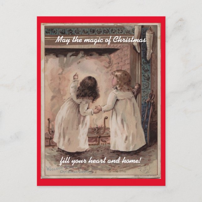 Navidad de los niños del vintage (Anverso)