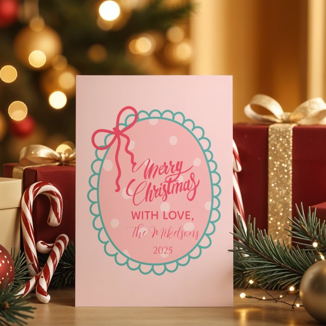 Navidad de lunares rosados (Subido por el creador)