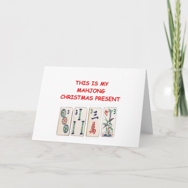 Navidad de MAHJONG (Anverso)