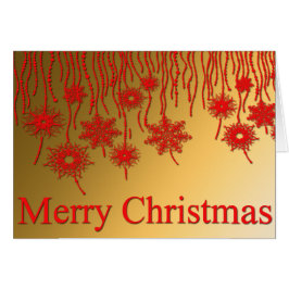 Navidad de oro y amarre rojo