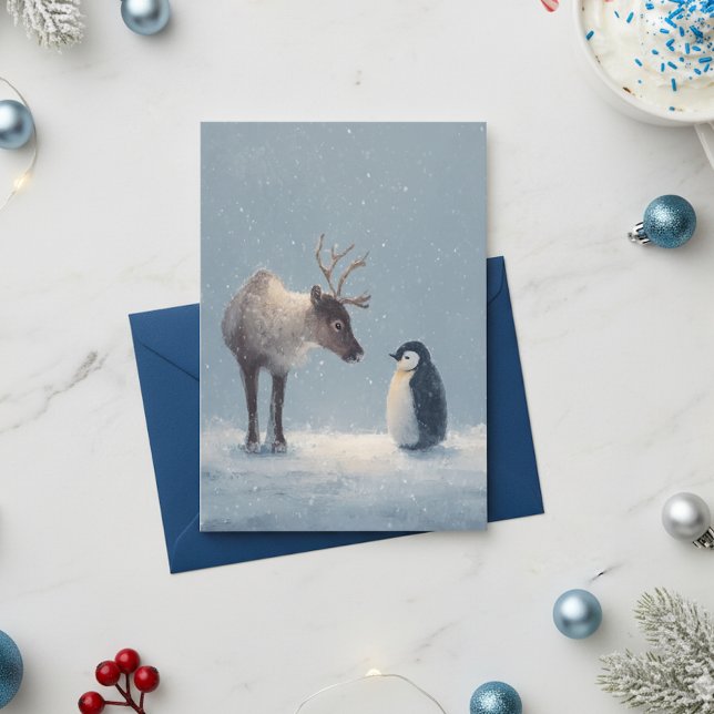 Navidad de Reno y Pingüino (Subido por el creador)