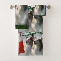 Navidad de Rough Collie
