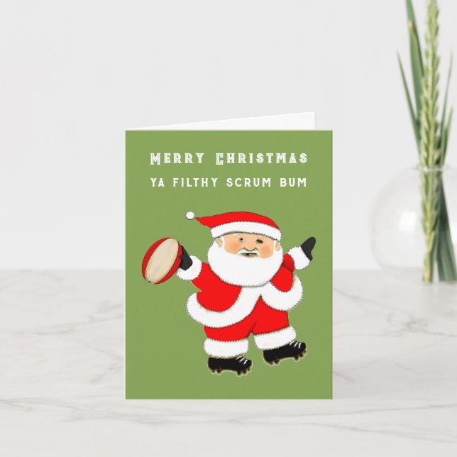 Navidad de Rugby Divertida (Anverso)