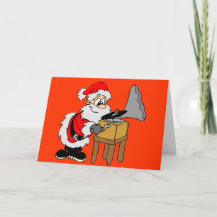 Navidad de Santa del tocadiscos