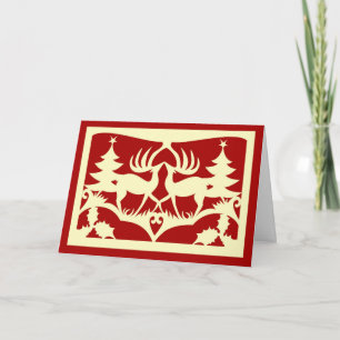 Navidad de Scherenschnitte