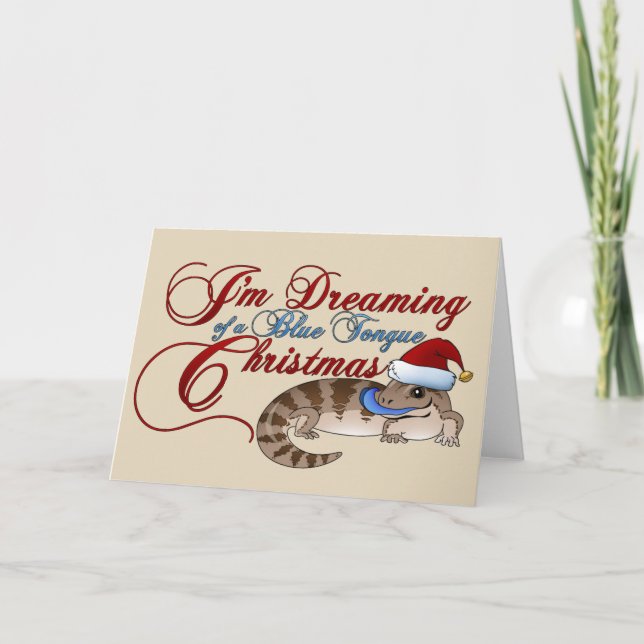Navidad de Skink de la lengua azul (Anverso)