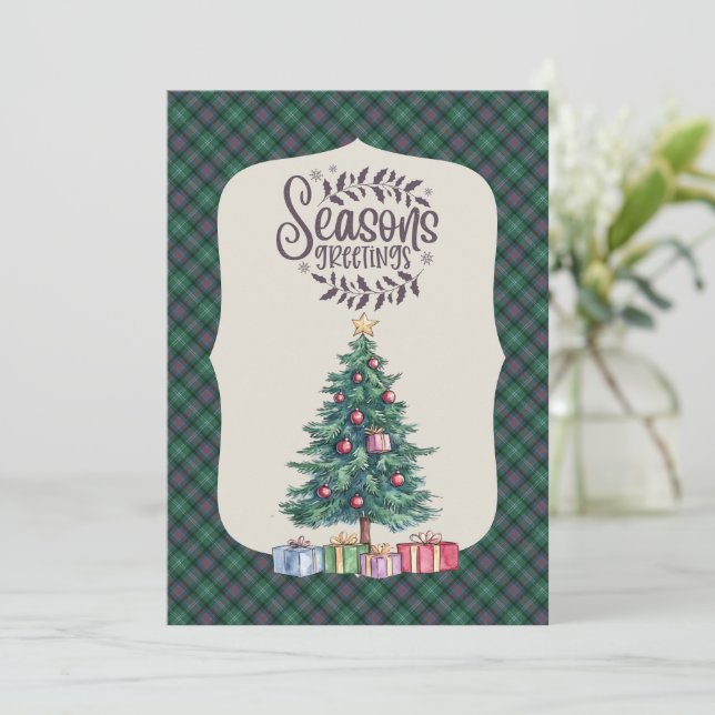 Navidad de Sutherland Old Ancient Scottish Tartan (Anverso de pie)