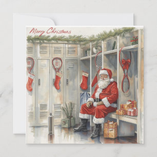 Navidad de tenis con Santa Claus
