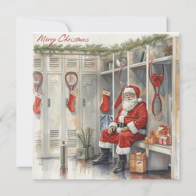 Navidad de tenis con Santa Claus (Anverso)