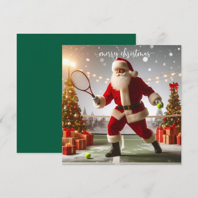Navidad de tenis con Santa Claus (Anverso / Reverso)