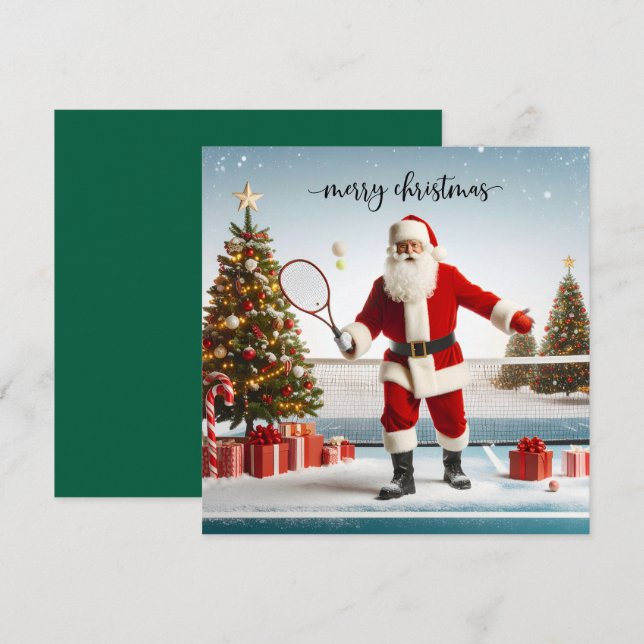 Navidad de tenis con Santa Claus (Anverso / Reverso)