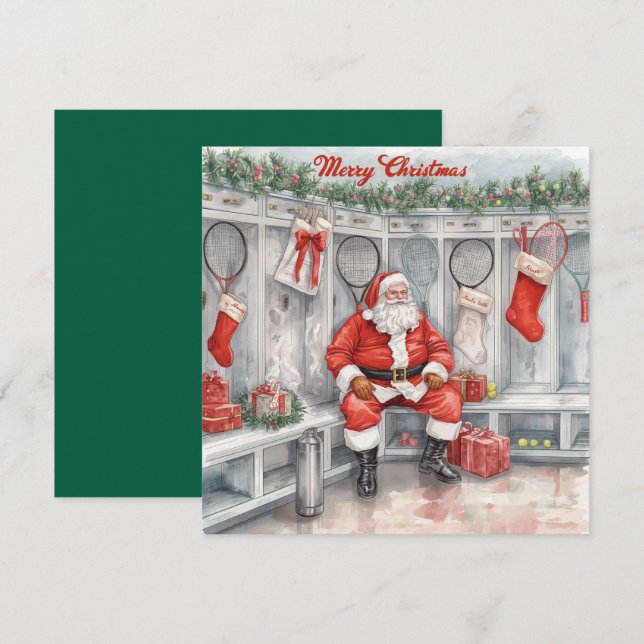 Navidad de tenis con Santa Claus (Anverso / Reverso)