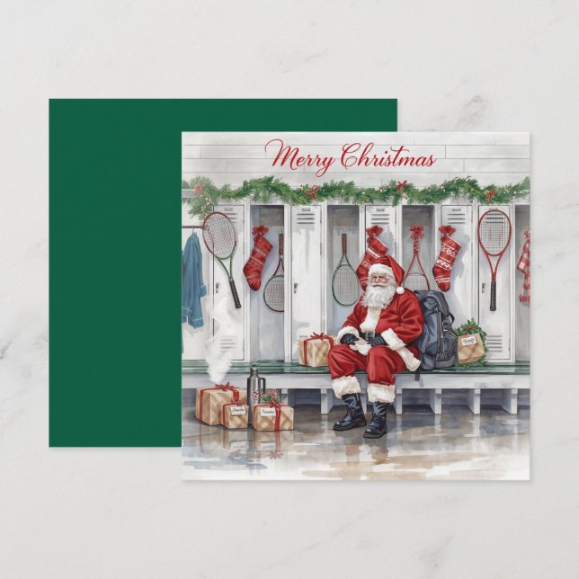 Navidad de tenis con Santa Claus (Anverso / Reverso)