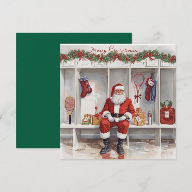 Navidad de tenis con Santa Claus (Anverso / Reverso)