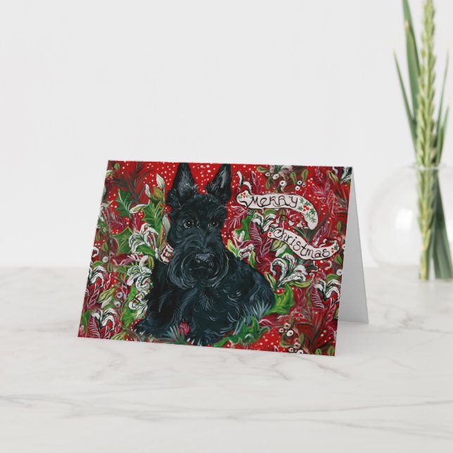 Navidad de Terrier del escocés (Anverso)