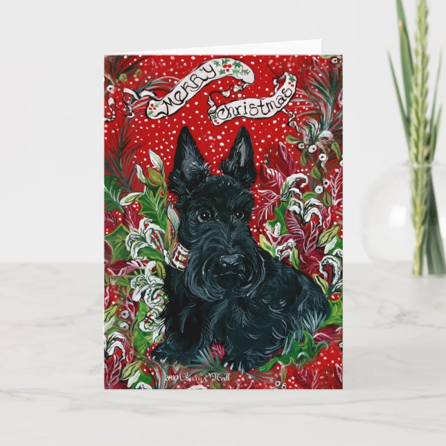 Navidad de Terrier del escocés (Anverso)