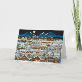 Navidad debajo de las montañas de la cascada