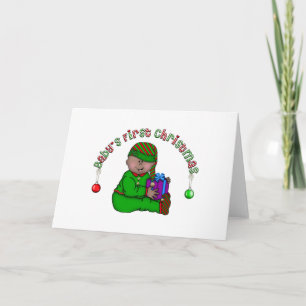 Navidad del afroamericano del bebé del duende 1r