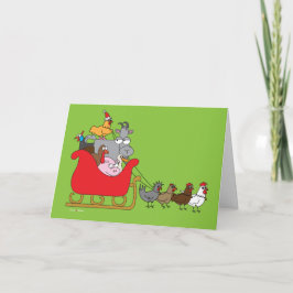 Navidad del animal del campo