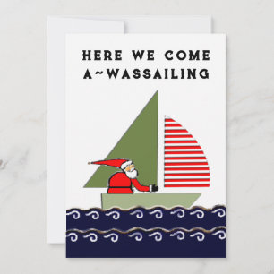 Navidad del barco de navegación